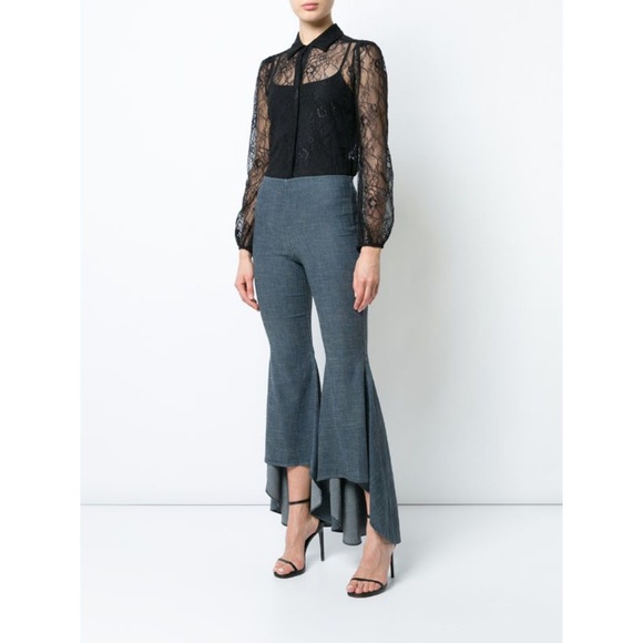 Alice + Olivia Pants - NEW Alice+Olivia Ruffled Flared Trousers